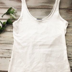 The Limited White Scoop Tank